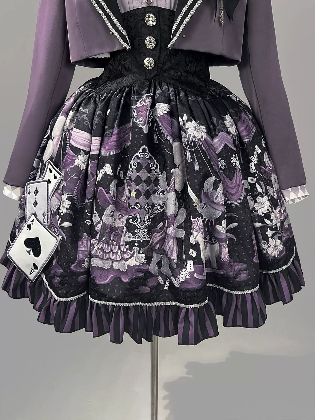 Magic Troupe - Gothic Lolita Outfit, Bunny Printed Skirt - image 13