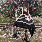 Miss Pearl - Halter Neck Sweet Lolita JSK Dress, Tiered Skirt - image 9