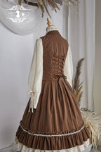 Rose Doll - Elegant Lolita Striped Fishbone Skirt - image 93