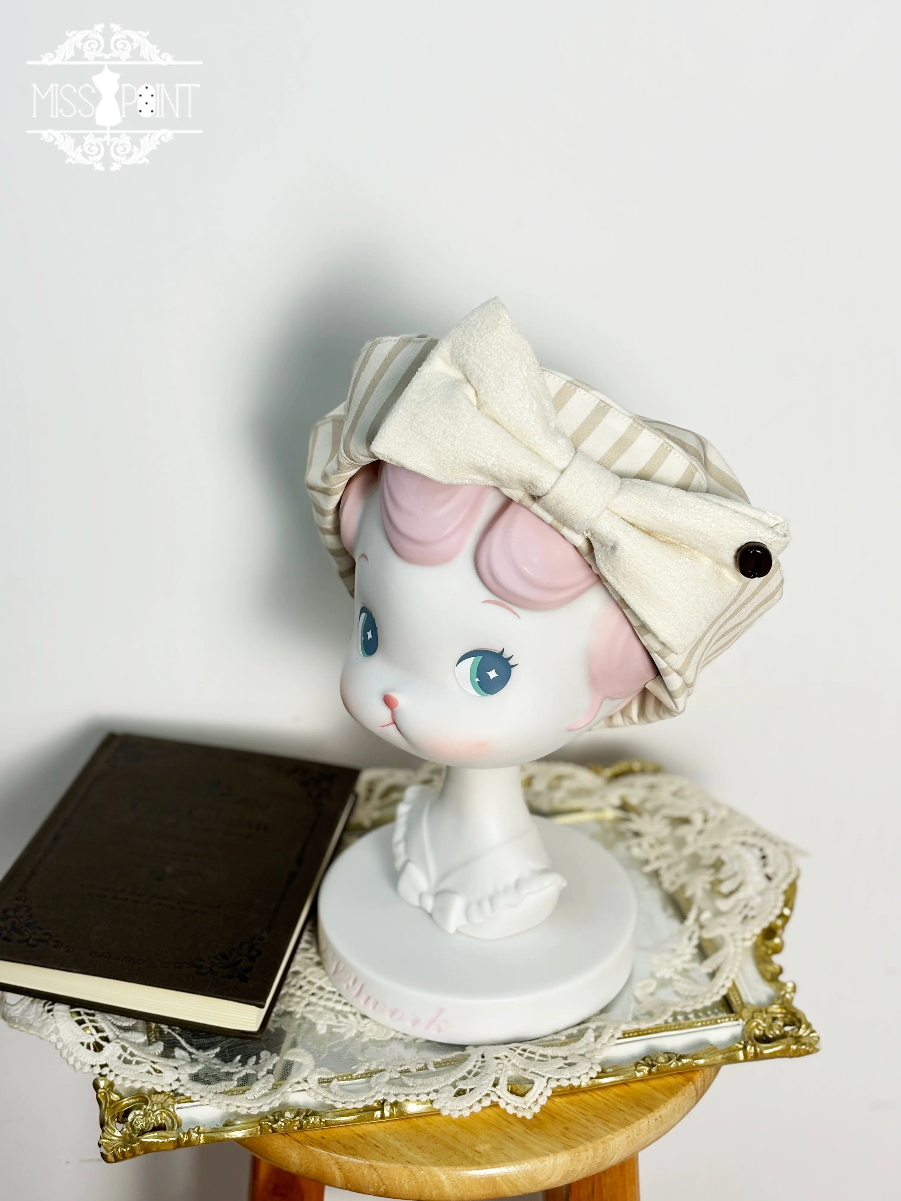 Classical Chocolate - Lolita Bowler Hats, BNT, Berets, Jabot and Brooches - image 16