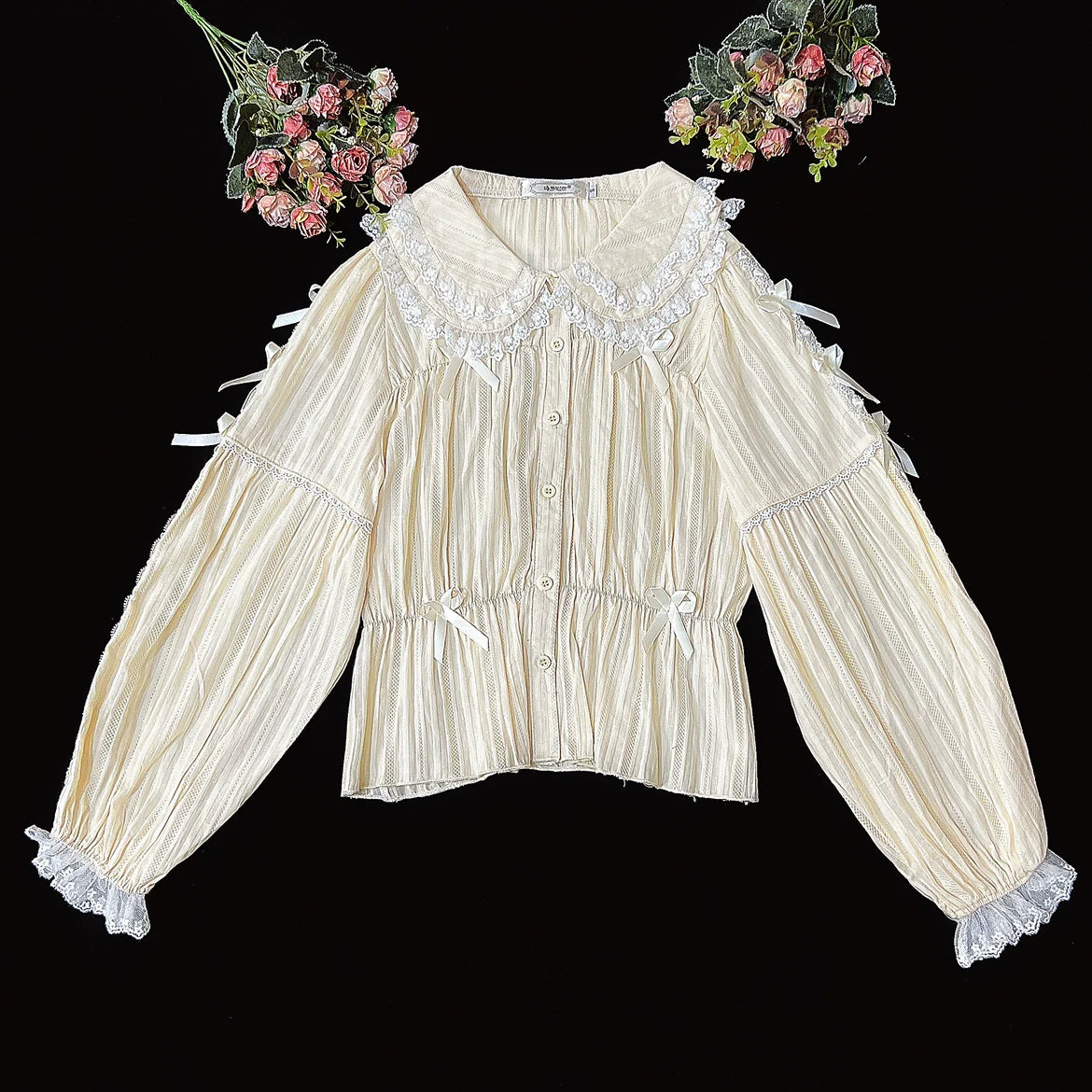 Sweet Lolita Doll Collar High-Waisted Blouse - image 36