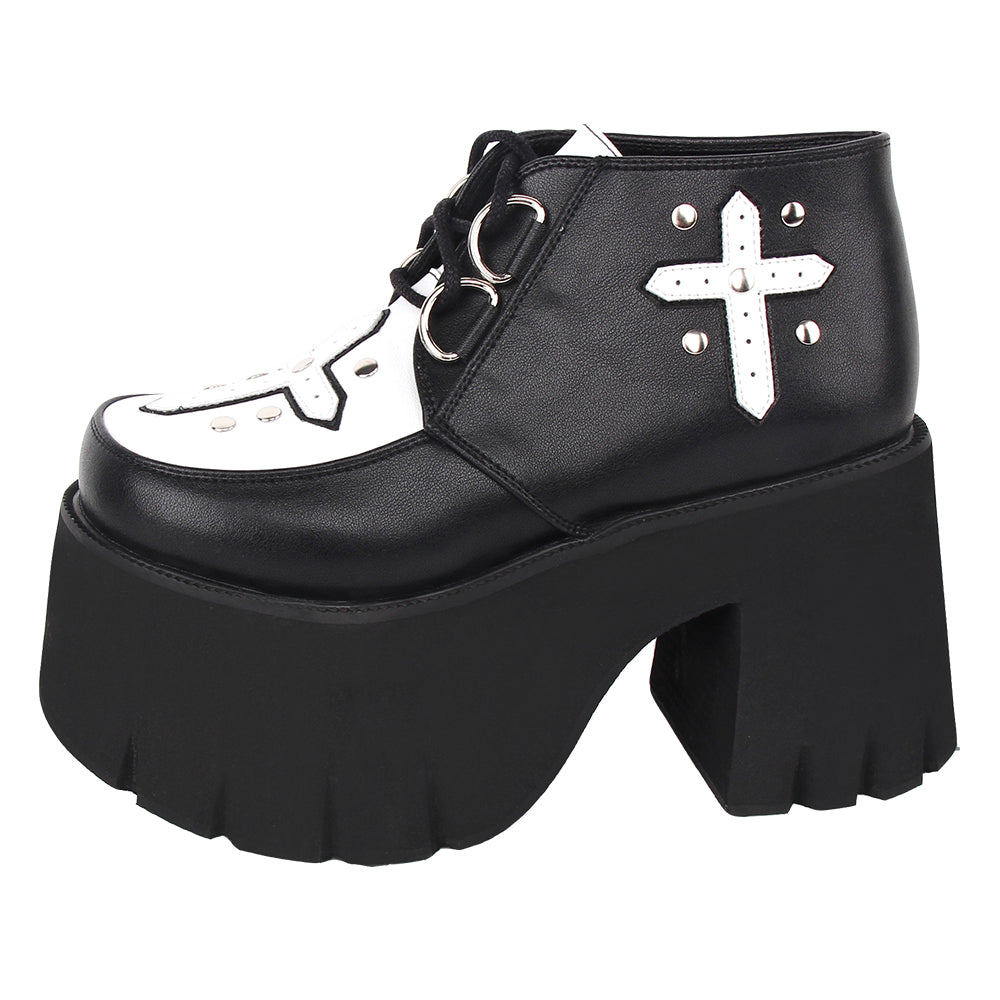 Gothic Lolita Cross Classic Platform Shoes - image 4
