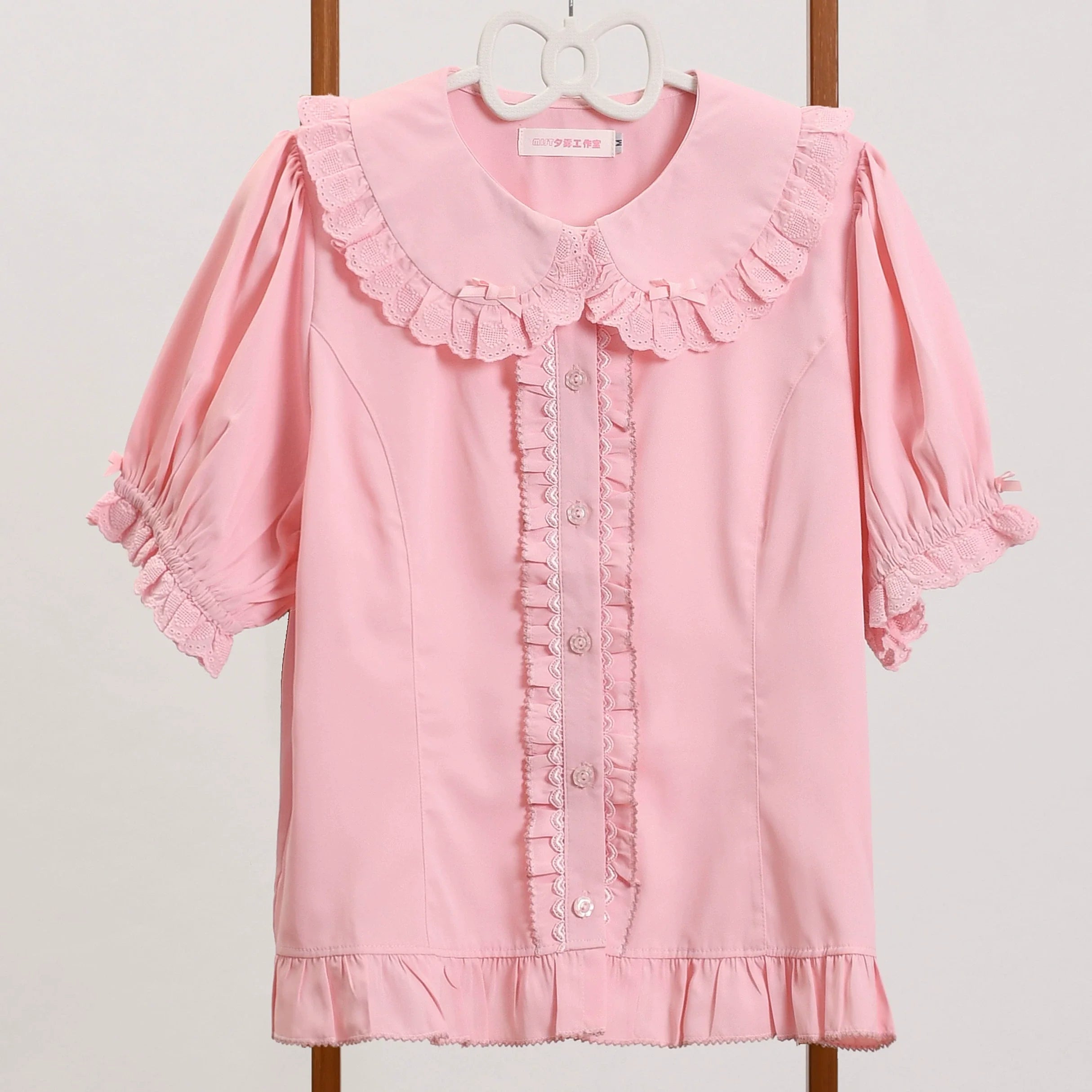 Sweet Short Sleeve Chiffon Lolita Blouse - image 1