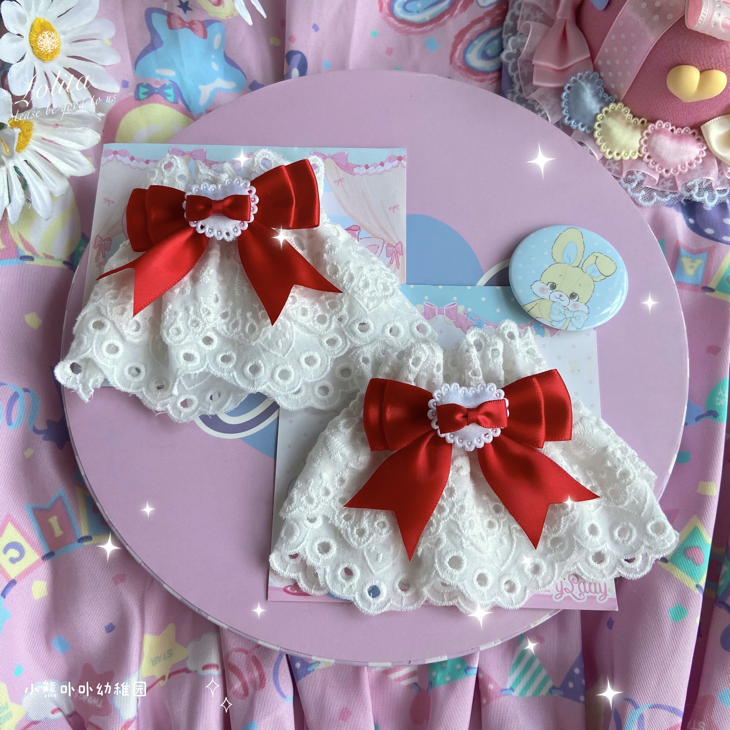 Sweet Lolita Cuff with Heart and Bow - image 7