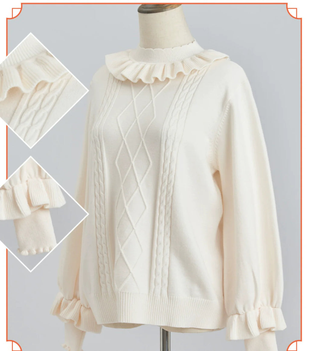 Sweet Lolita Sweater Autumn and Winter Lolita Inner Wear - image 1