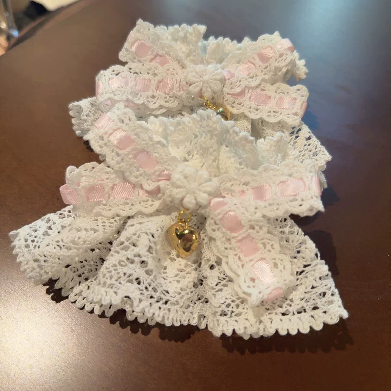 Creamy Sweet Bunny - Cotton Old School Lolita Bunny Ear OP Dress with Bows and Accessories - image 17