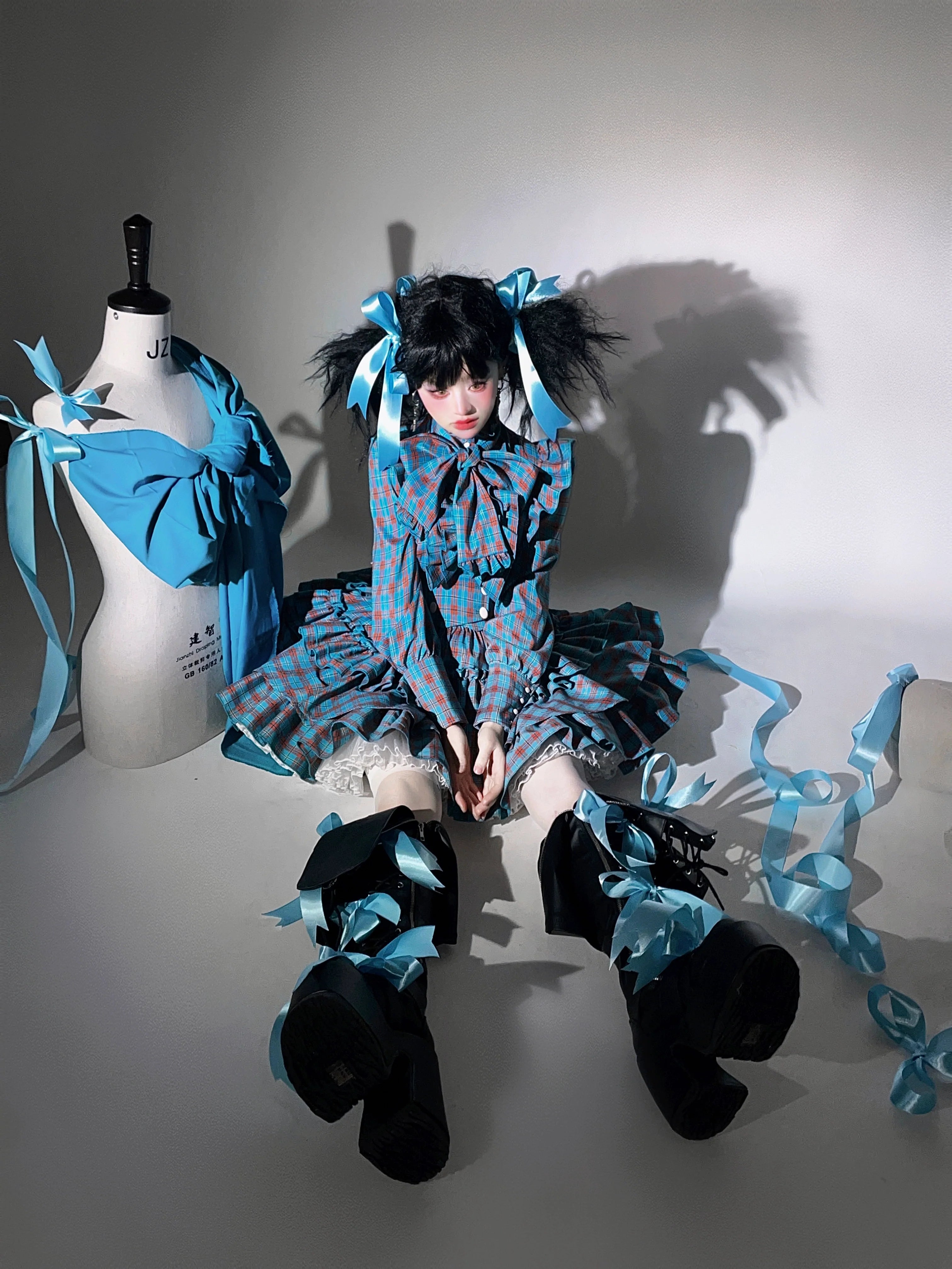 Humanoid Gift Box - Plaid Gothic Lolita Blouse & SK - image 22