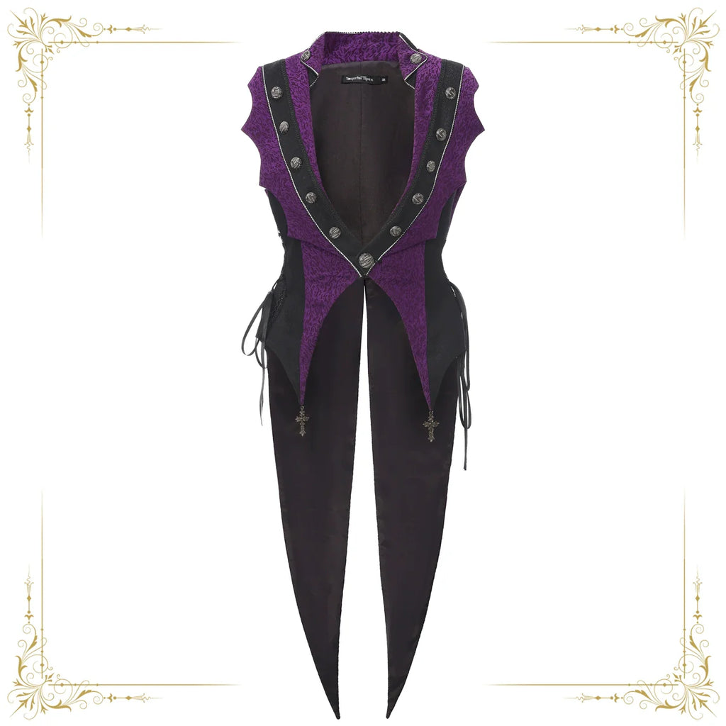 Eternal Crimson Moon Forest - Ouji Lolita Tailcoat Vest - image 1