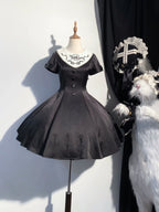 Silent Dinner - Gothic Cutlery Embroidery Lolita OP - image 4