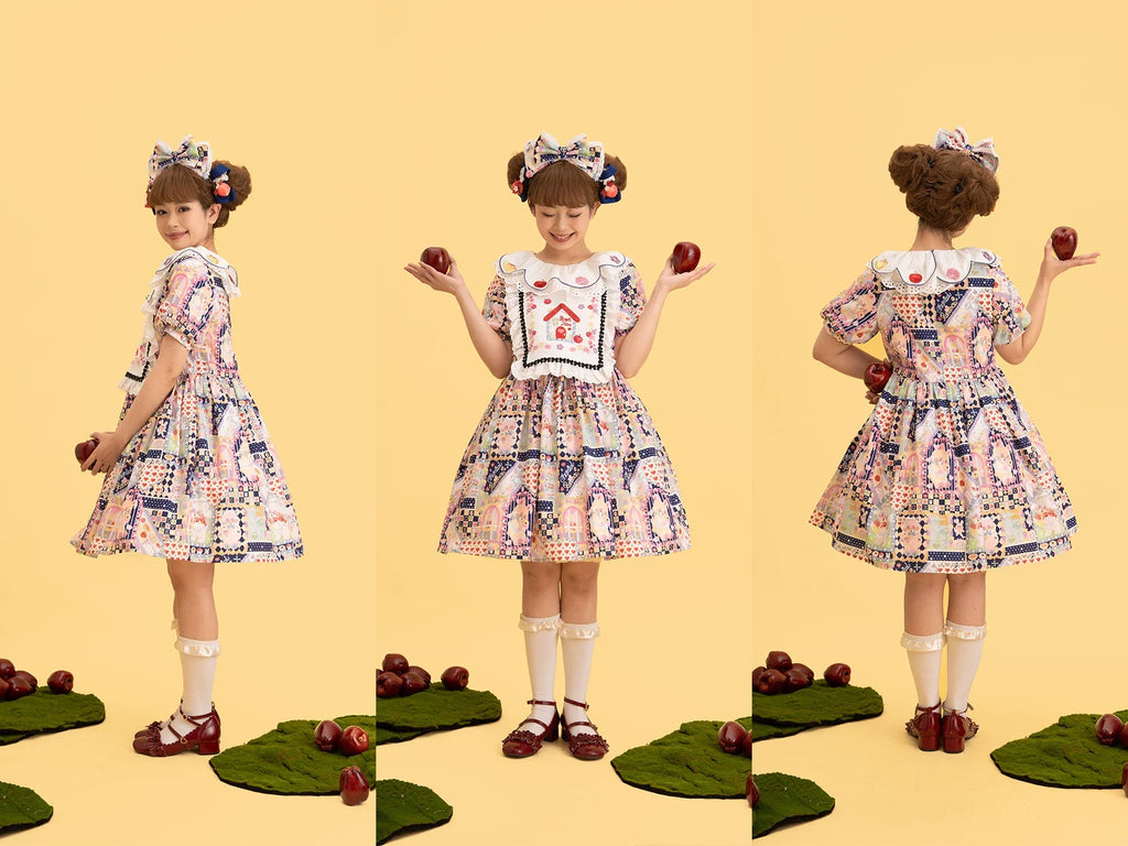 Sweet Home Candy House Print Classic Lolita OP Dress - image 5