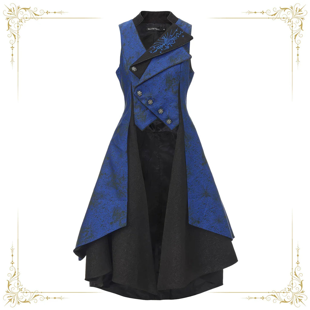 Timeless Oath - Sleeveless Ouji Vest Coat with Embroidered Sword - image 9