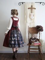 German Bookshelf - Classic Lolita Printed JSK Dress - image 33