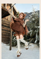 Rabbit & Bear - Winter Kawaii Lolita Cape and Shorts - image 17