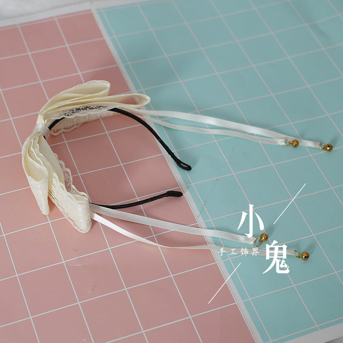 Bell and Lace Sweet Lolita Bow Hair Accessory - image 10