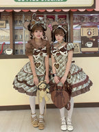 Plus Size Old-School Lolita Plaid JSK and OP Dress and Accessories - image 1
