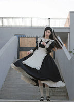 Kiss Kiss - Vintage Maid Lolita OP Dress and Apron - image 6
