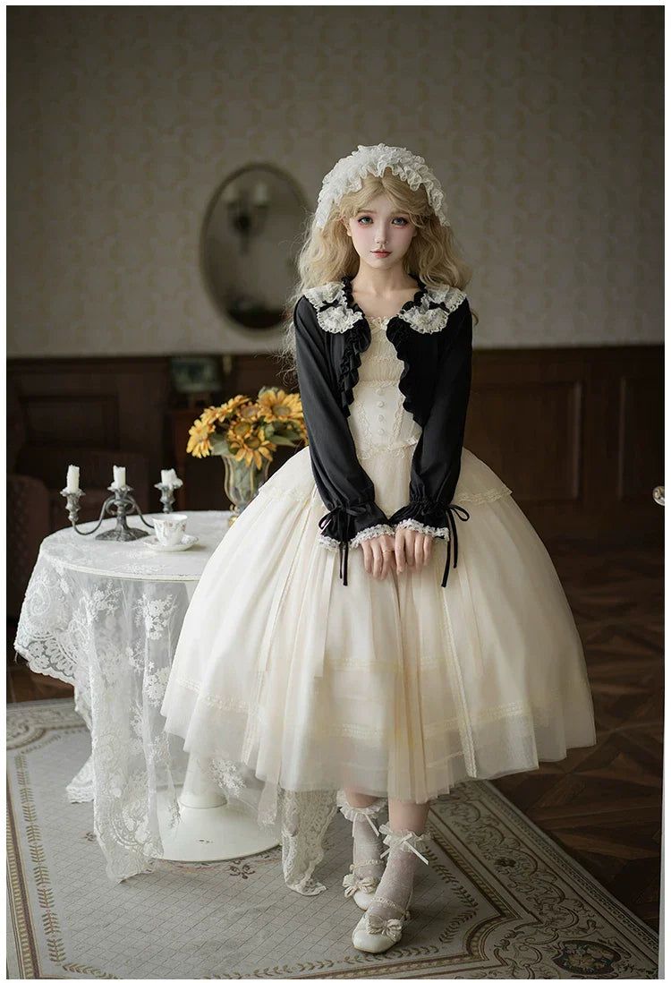 Half Summer - Sweet Lolita Sun Protection Bolero, Lace & Bow - image 6