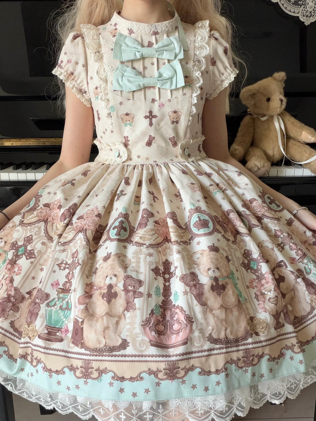 Cross Bear Sweet Vintage Original Lolita JSK and OP Dress Series and Accessories - image 2