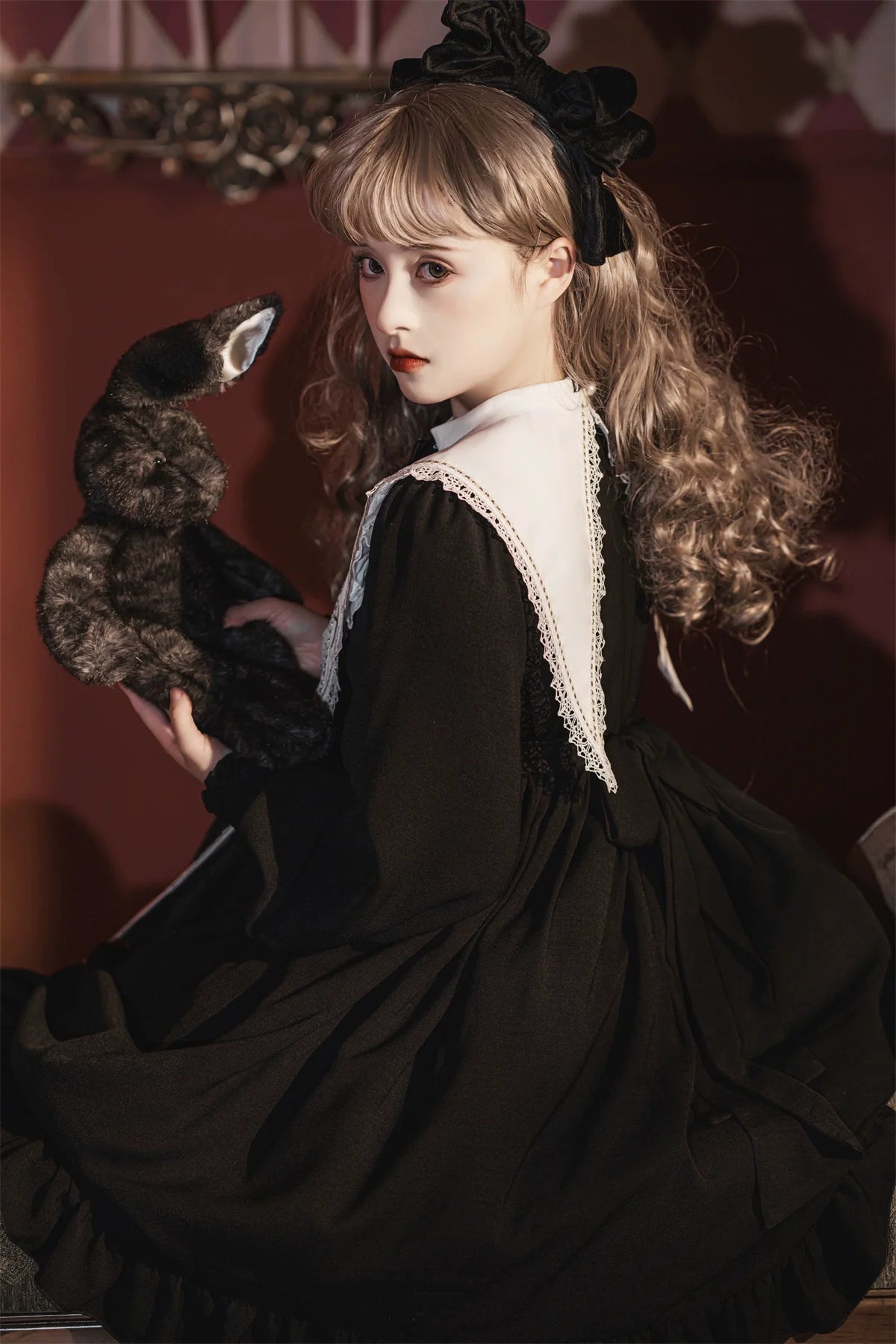 Black Nun - Gothic Lolita OP Dress - image 7