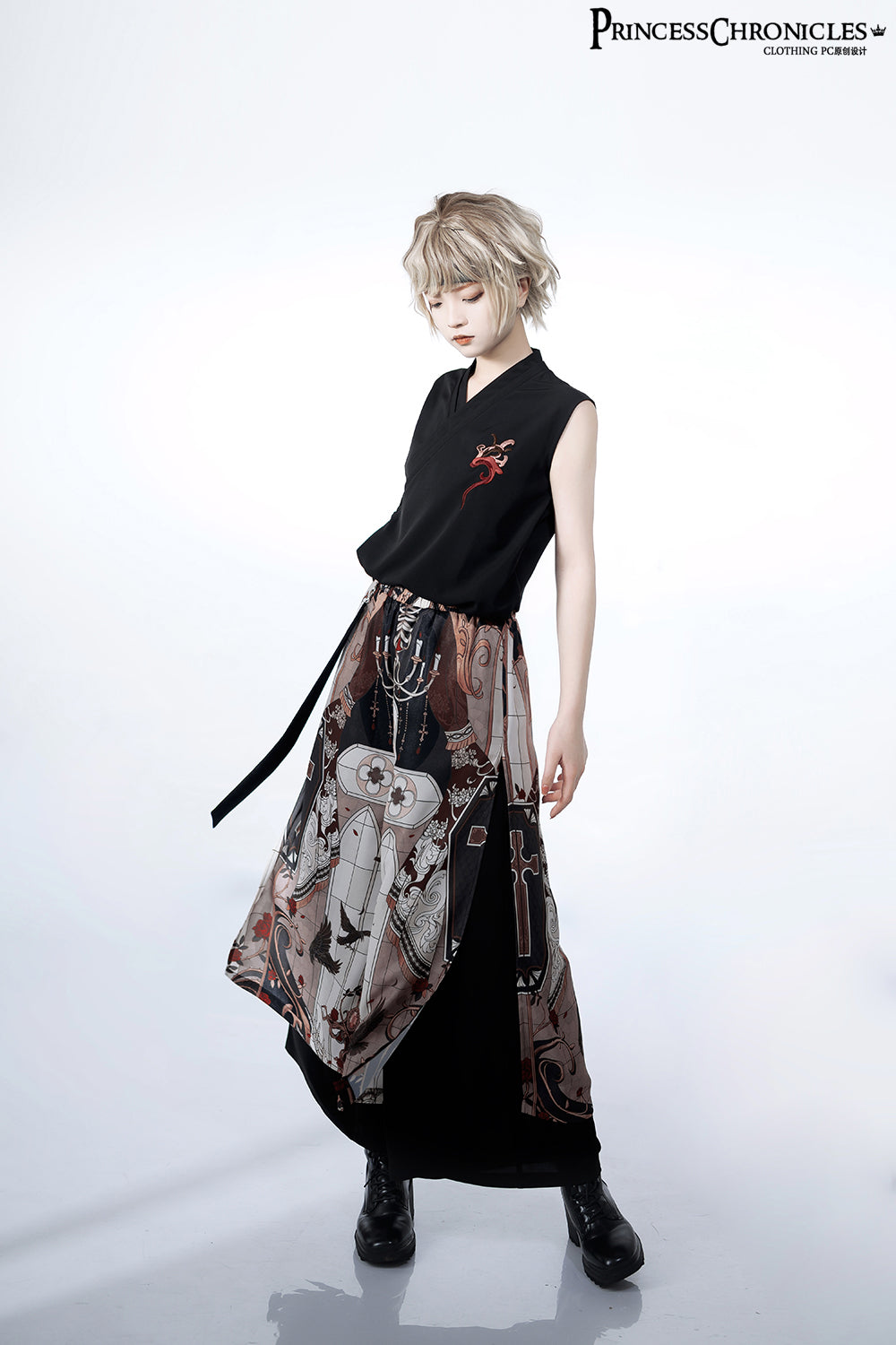 Night Instructions Printed Ouji Trousers - image 9