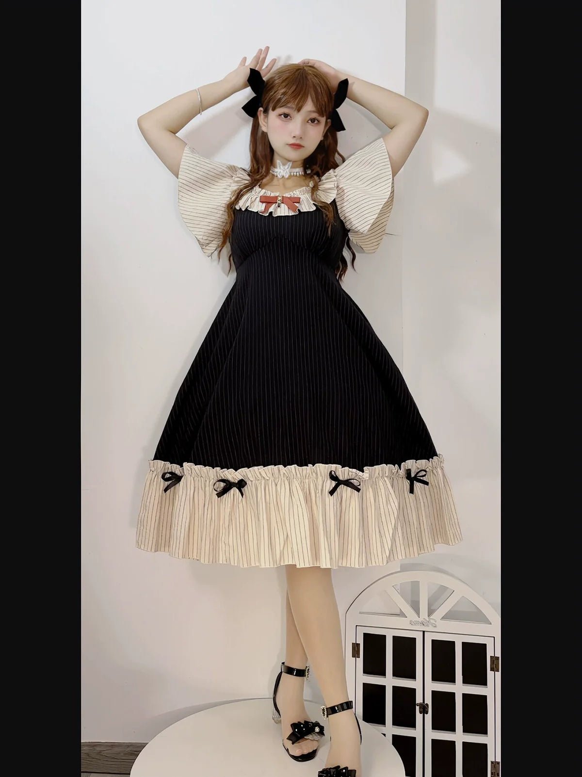 Cotton Plus Size Lolita OP Dress with Pockets - image 10