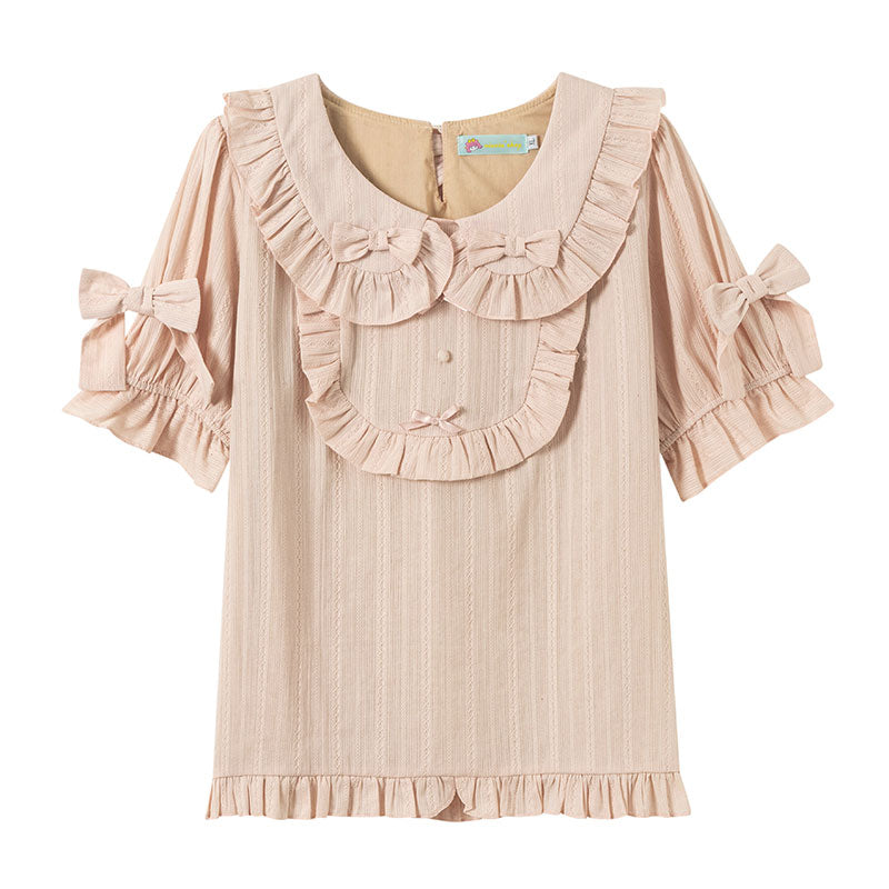 Rainbow Cake Plus Size Lolita Doll Collar Blouse - image 5