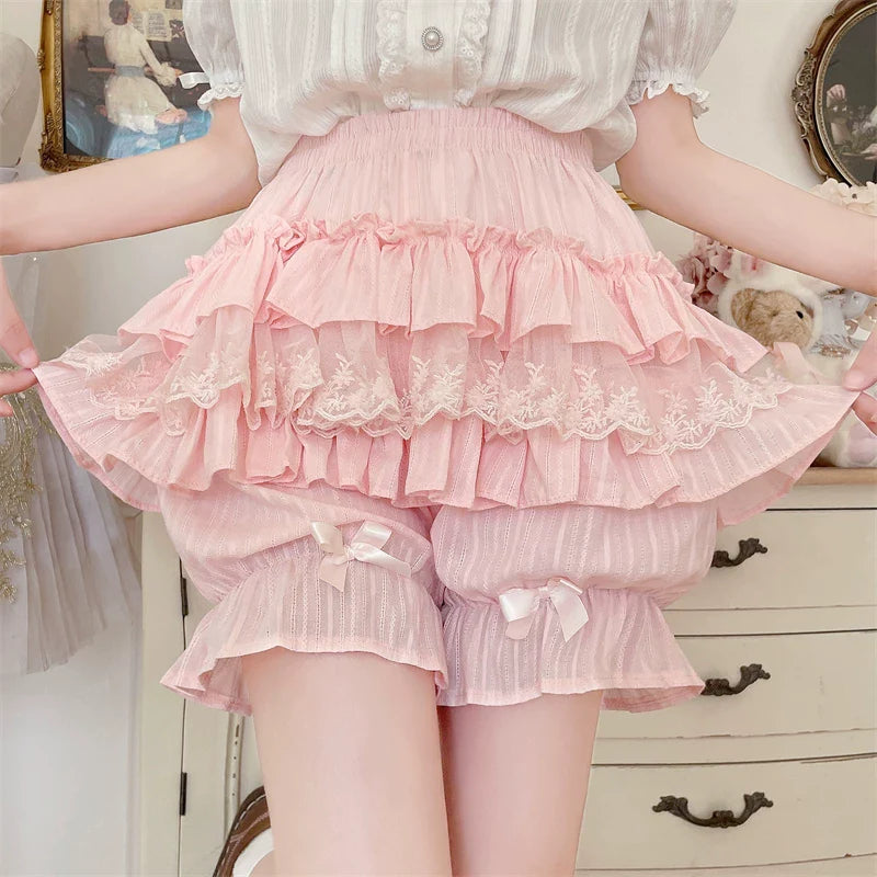 Sweet Lolita Cotton Bloomers, Ruffles and Bows - image 10