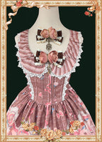 Candy House - Old School Lolita Cake Print JSK Dress, Side Zipper and Accessories - image 5