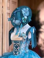 Wild Roses of Arles Oil Painting Print Cowl Neck Tail JSK Classic Lolita Dress and Accessories - image 8