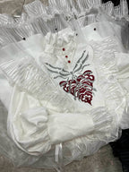 Gothic Lolita Accessory Red Bone Fake Collar - image 8