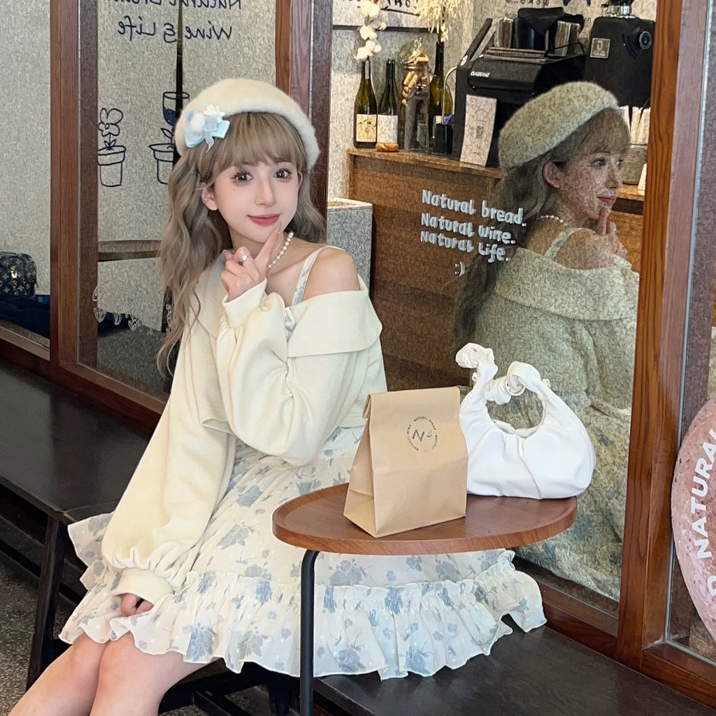 Twilight Rose - Sweet Lolita Dress Sweater and JSK - image 20