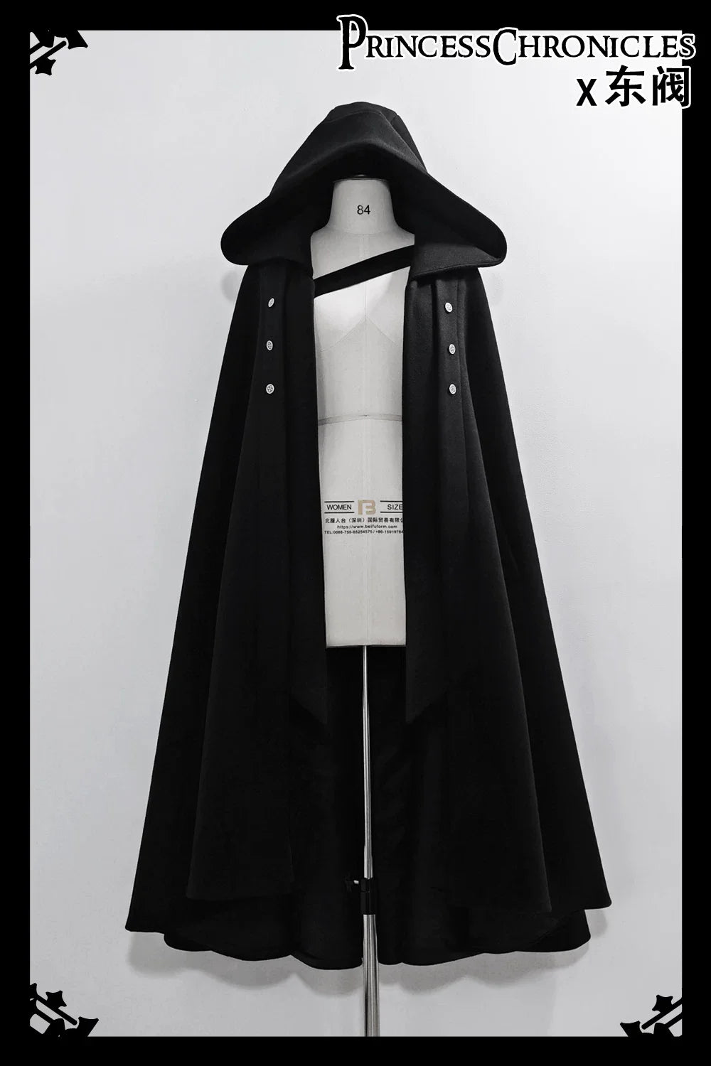 Codename 003 - Ouji Lolita Shirt and Pants Set, Hooded Cape - image 7