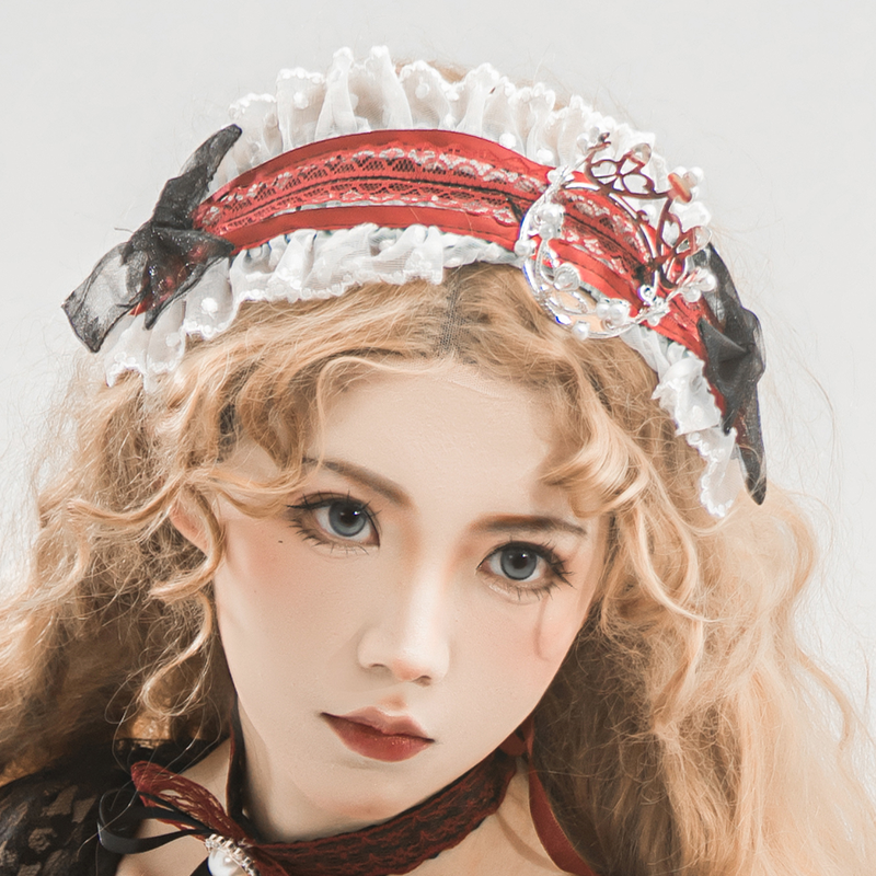 Shisan District - Wedding Lolita OP Suit with Angel Demon Wings - image 26