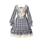 Tartan Sailor Lolita OP Dress - image 6