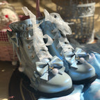 Enthusiastic Ideation - Elegant Lolita Shoes Fleeced Short Martin Boots - image 21