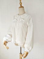 Cotton Sweet Lolita Blouse, Single / Fleece Lined Version - image 2