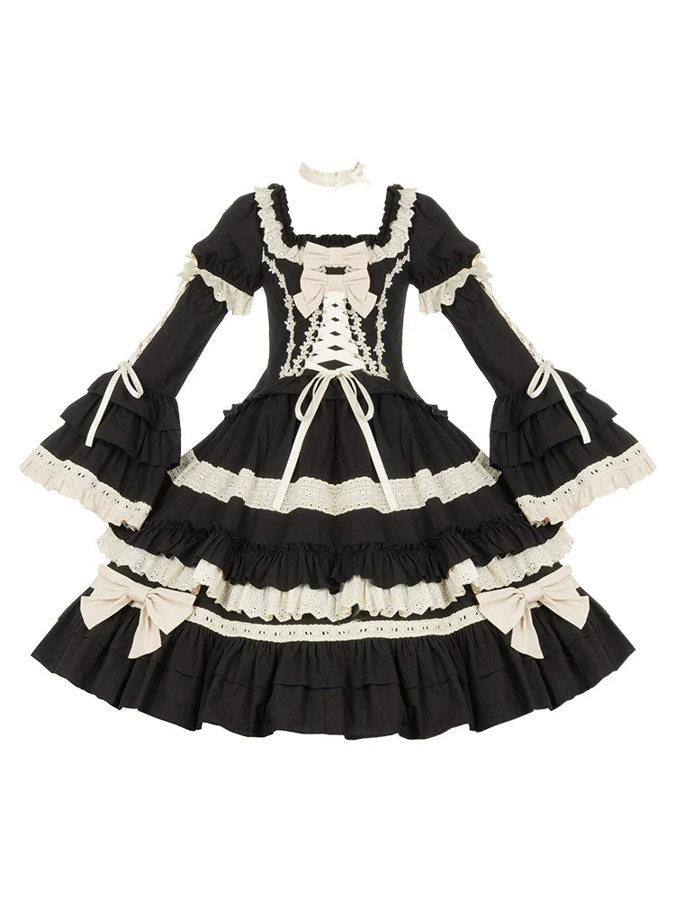 Chapter Seven - Spring Cotton Lolita OP Dress Doll-Like Dress - image 12