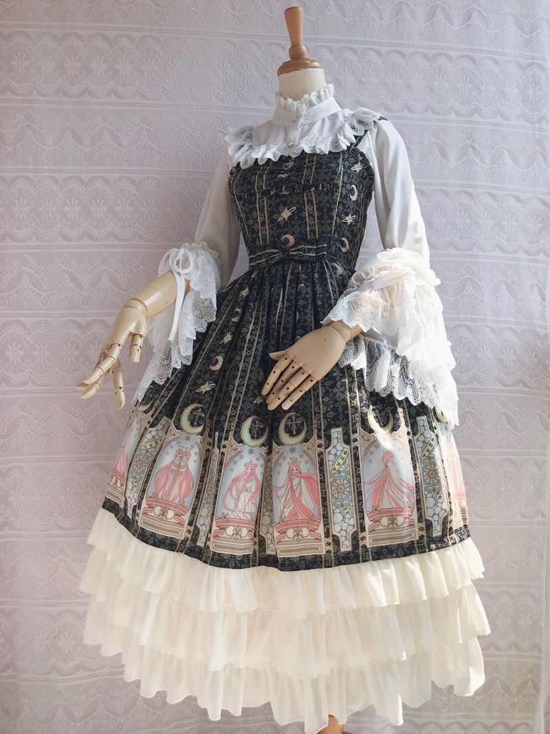 Constellation Printing Chiffon Lolita JSK Dress - image 10