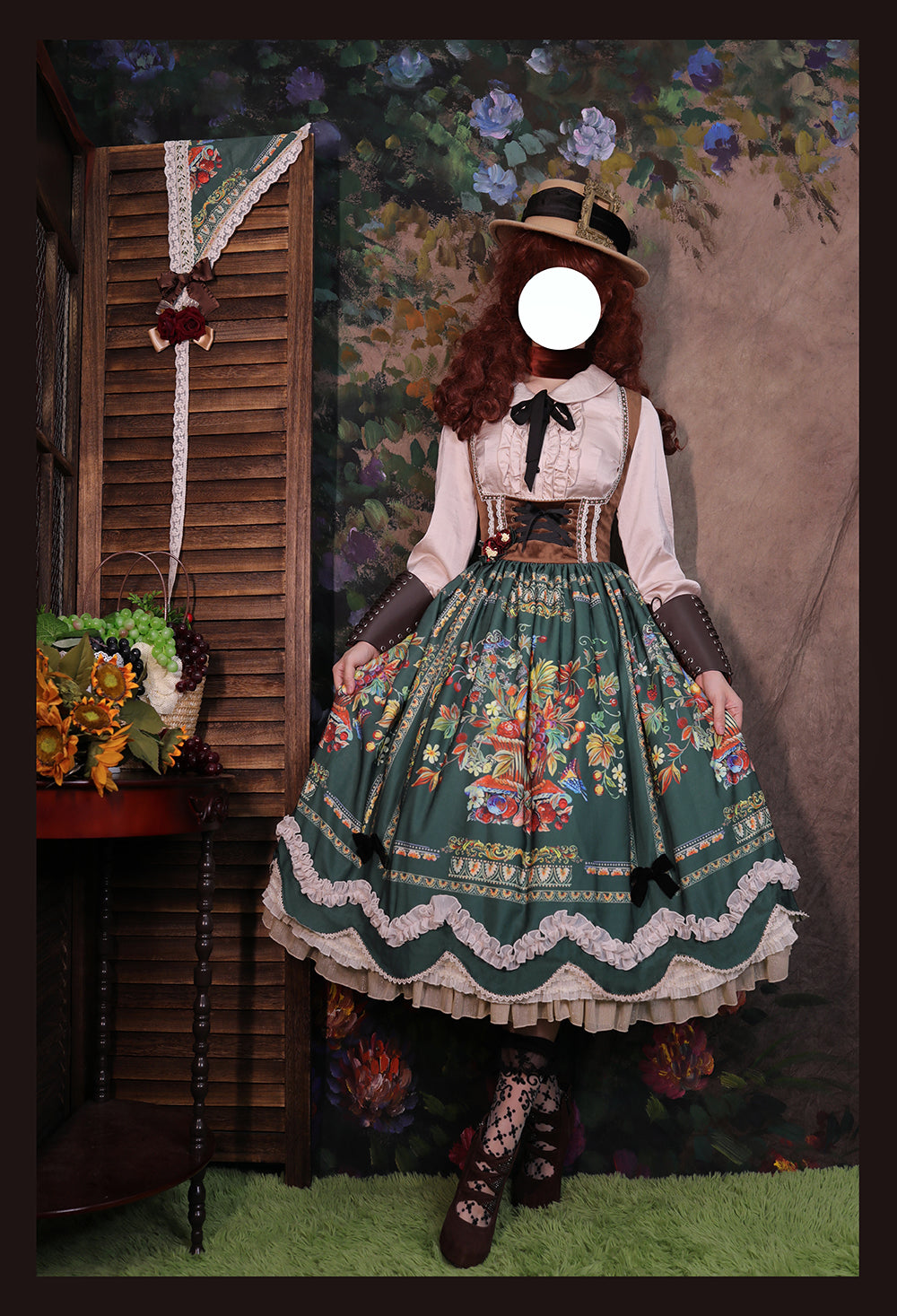 Rich Hymn - Lolita Bavarian Long Velvet JSK - image 25