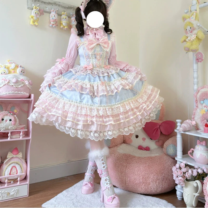 Star Love Song - Wedding Sweet Lolita JSK Suit Doll-like Dress - image 13