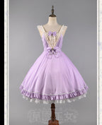 Midsummer Star - Silver Foil Printing Lolita OP Dress - image 10