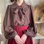 Mayer's Whisper - Vintage Lolita Large Sleeve Blouse - image 22