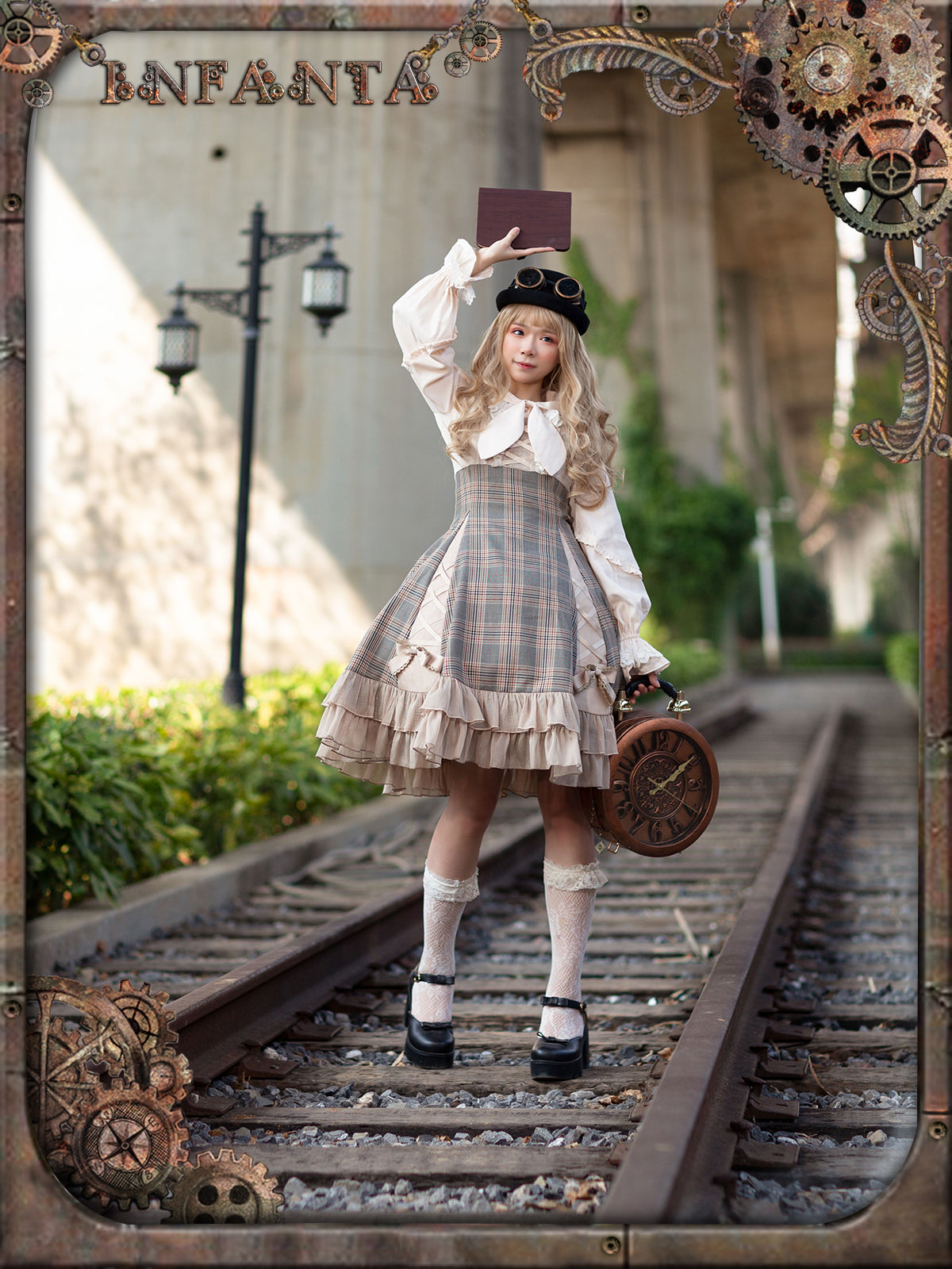 Memoirs of Backlight - Elegant Plaid Lolita JSK Dress - image 8