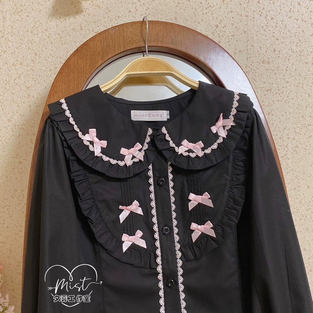 Sweet Lolita Blouse Doll Collar Shirt with Bubble Sleeves - image 27