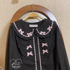 Sweet Lolita Blouse Doll Collar Shirt with Bubble Sleeves - image 27