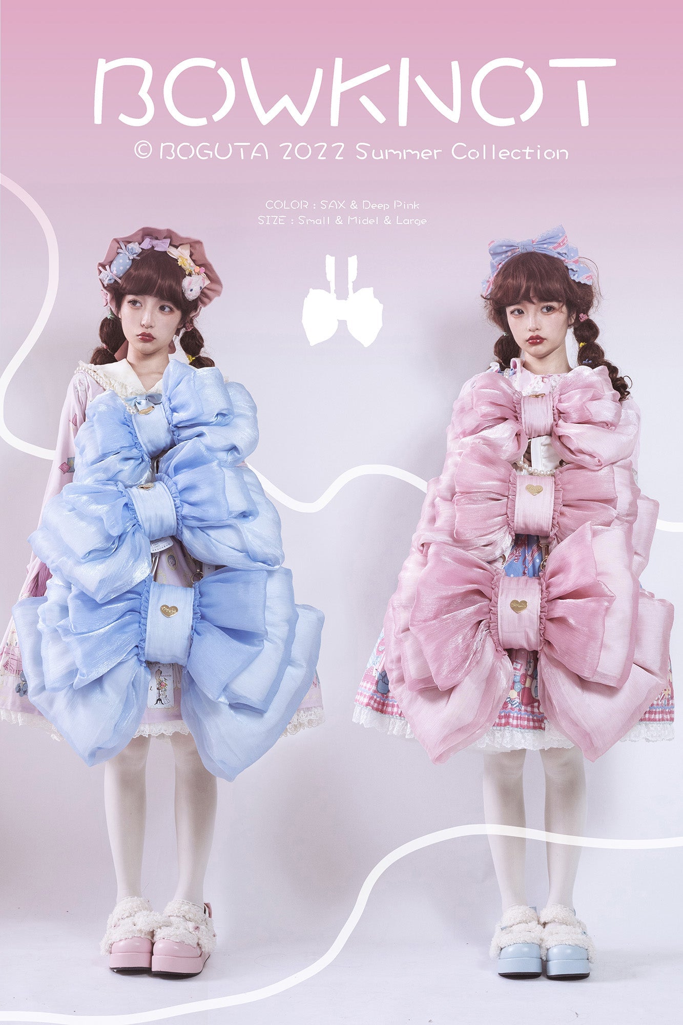 Satin Butterfly Bow Elegant Lolita Bag - image 2