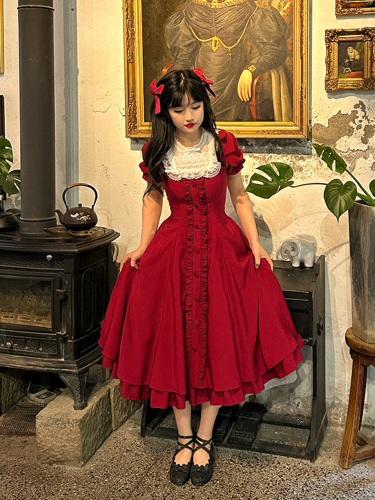 Long Version Elegant and Vintage Lolita OP and Accessories - image 12