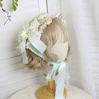 Flower Tea Party Lolita Straw Hat - image 1