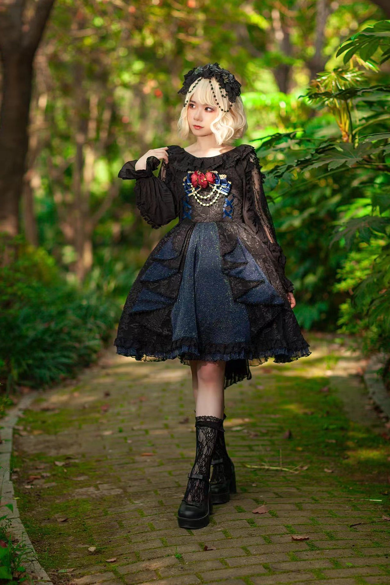Singer - Lolita Plain Color JSK Dress - image 1