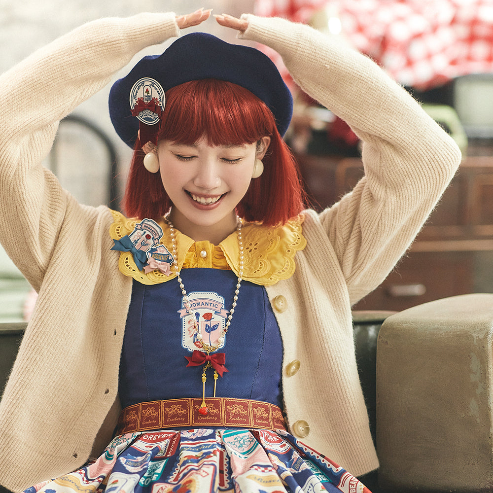 Berry Rose Lolita Accessories Collection KC Beret Necklace - image 14